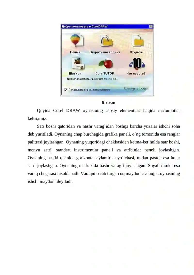 Corel Draw dasturlari pakеti 4