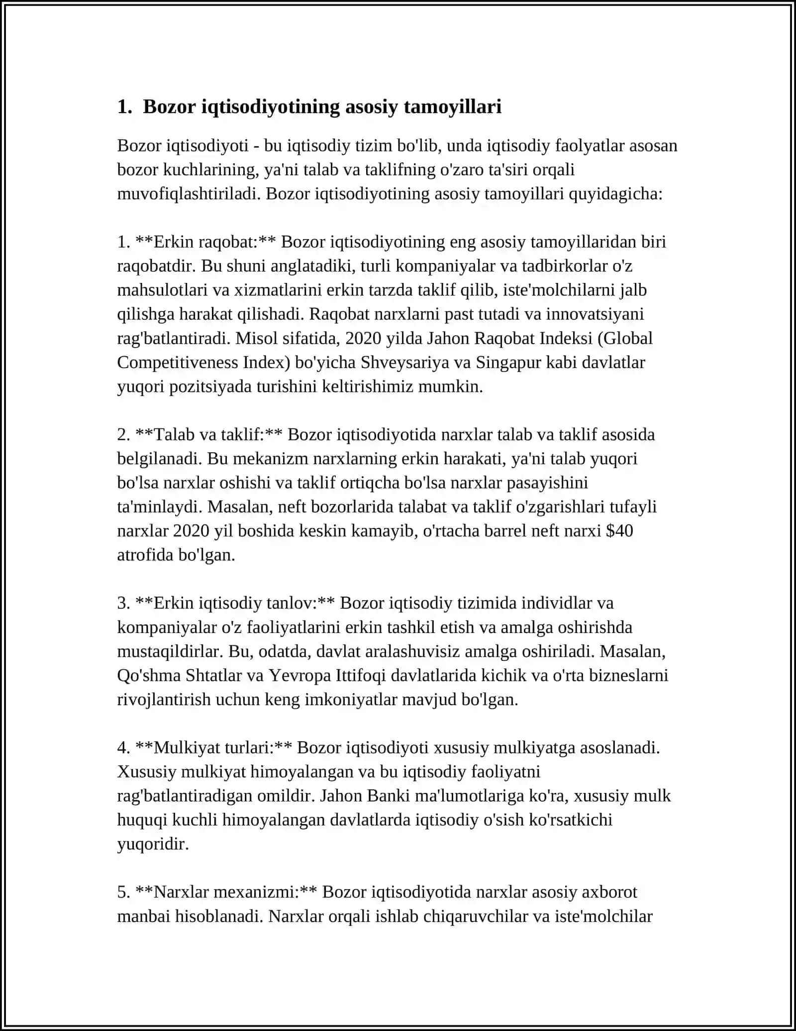 BOZOR IQTISODIYOTIDA TADBIRKORLIK FAOLIYATI VA TADBIRKORLIK KAPITALI 4