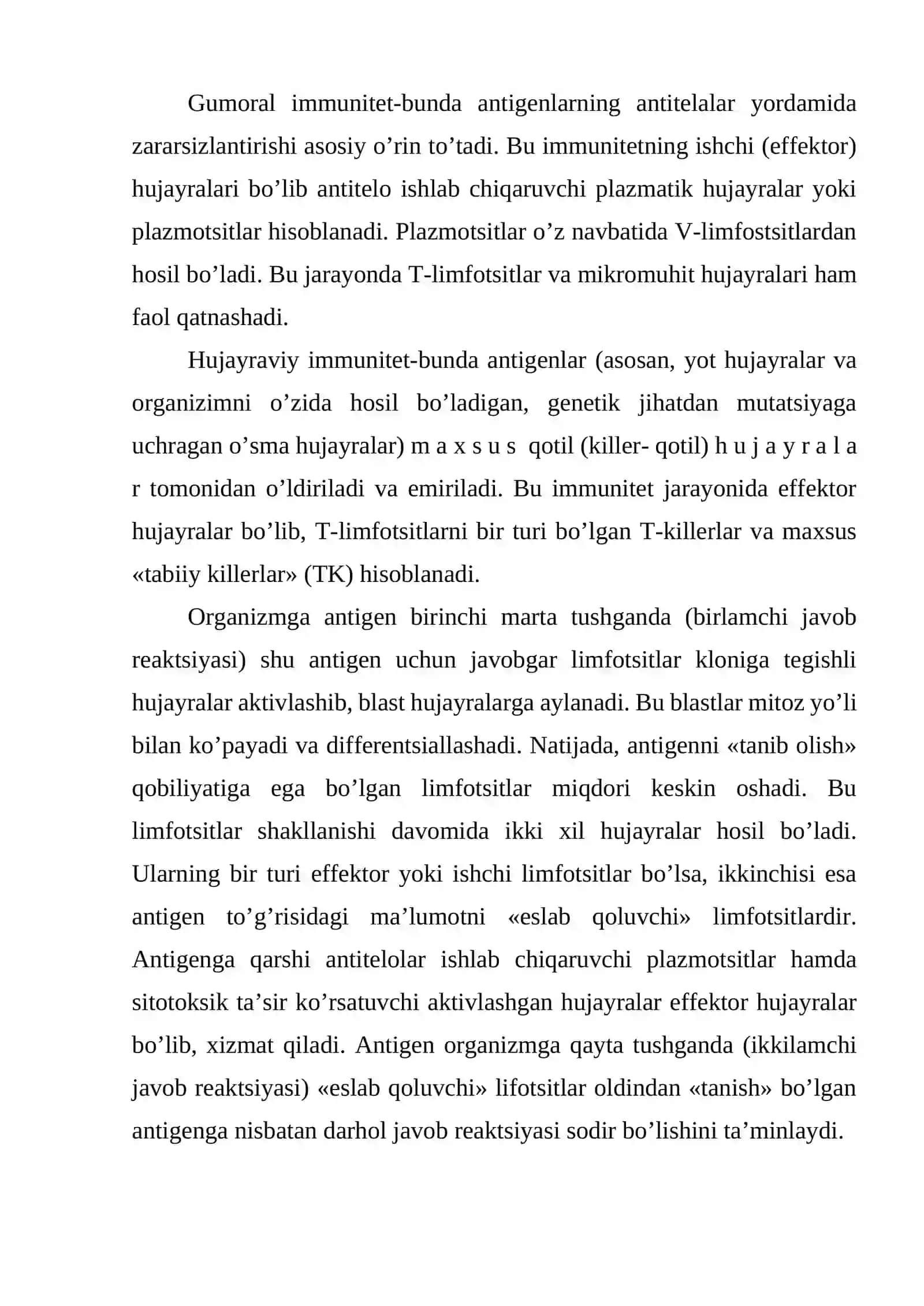 Immunitet to'g'risida umumiy tushuncha 4