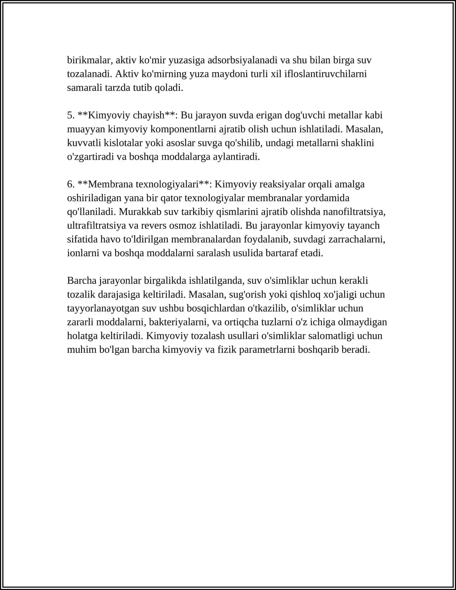 ISSIQLIK ELEKTR STANSIYALARI SUVNI KIMYOVIY TOZALASH 4