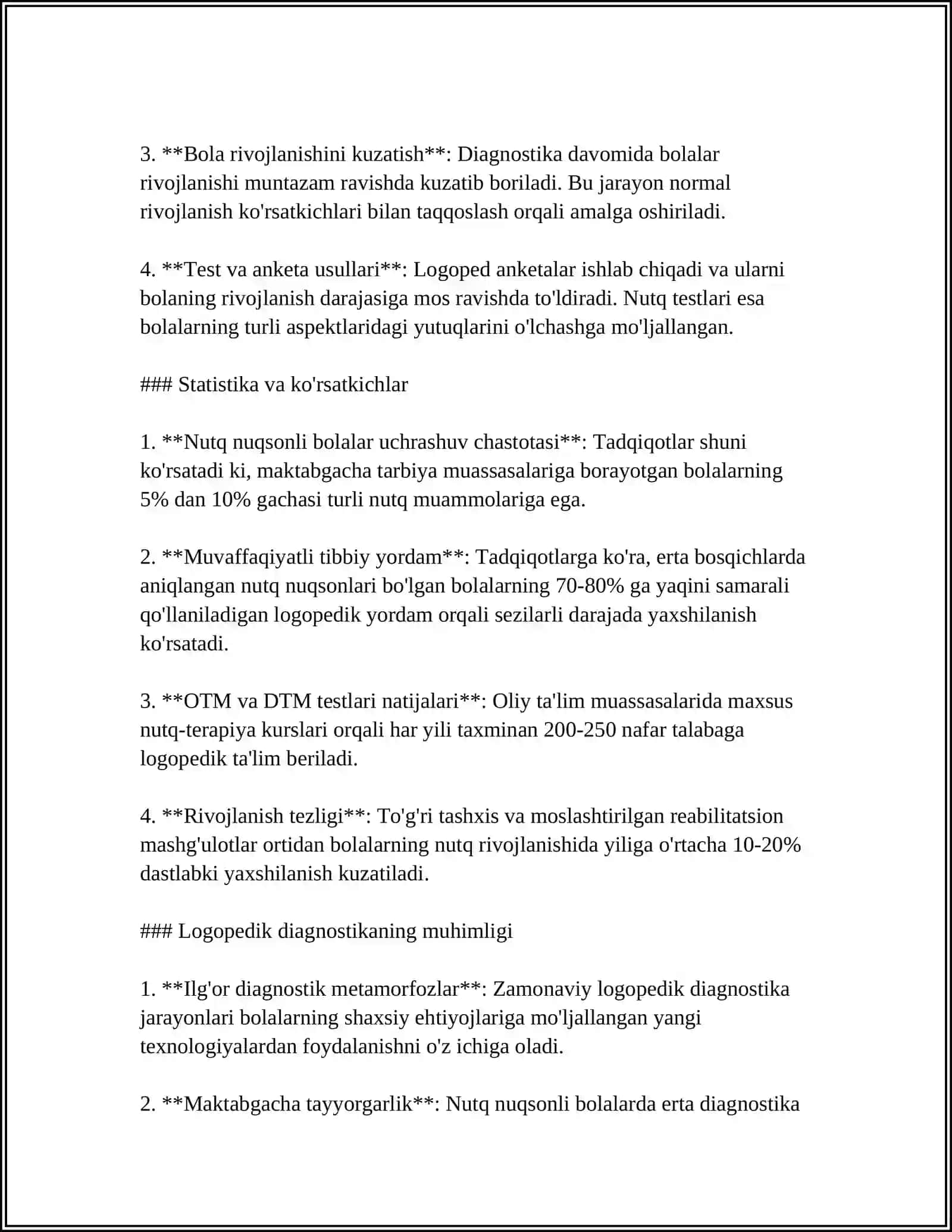 OG'IR NUTQ NUQSONLI BOLALAR BILAN LOGOPEDIK ISH JARAYONI VA IJTIMOIY KOMPENTATSIYALARNI RIVOJLANTIRISH 4