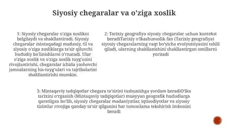 Tarixiy OʻLkashunoslik Faning OʻLka Tarixini OʻRganishdagi Ahamiyati 4