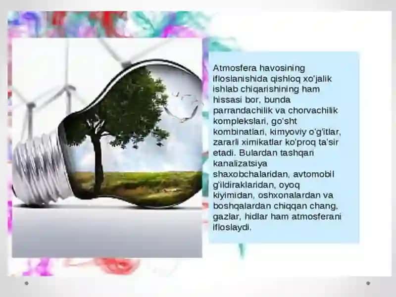 Atmosfera havosini ifloslanish yo’llari va uni kamaytirishga qaratilgan chora-tadbirlar 4