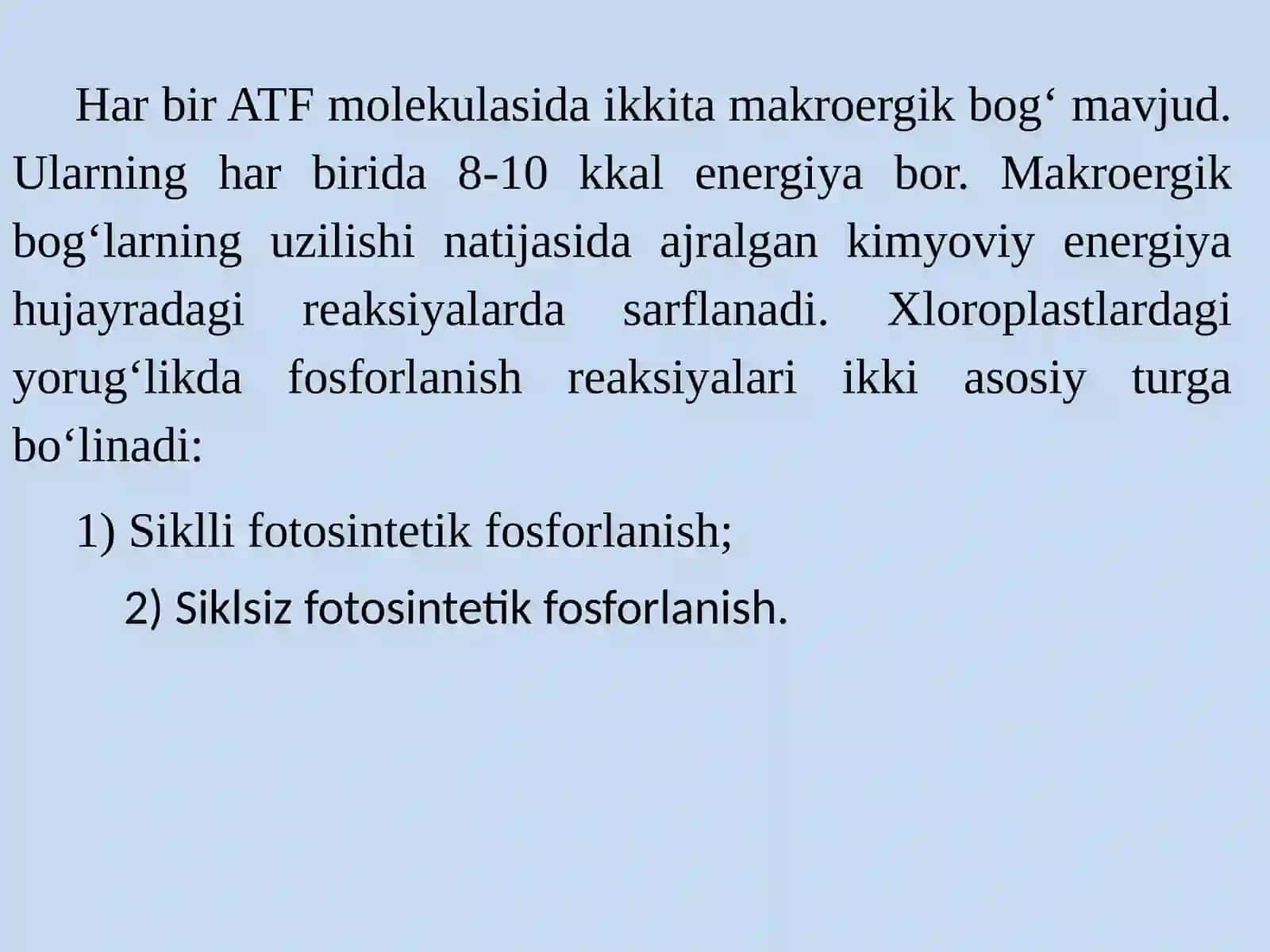 Fotosintezning Fizioligik va Ekologik Aspektlari 4