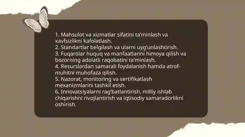 Davlat talablarini maqsadi, vazifalari 4