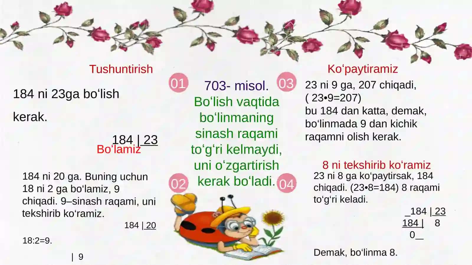 4-sinf Matematika 'Misol-masalalar' taqdimot 4