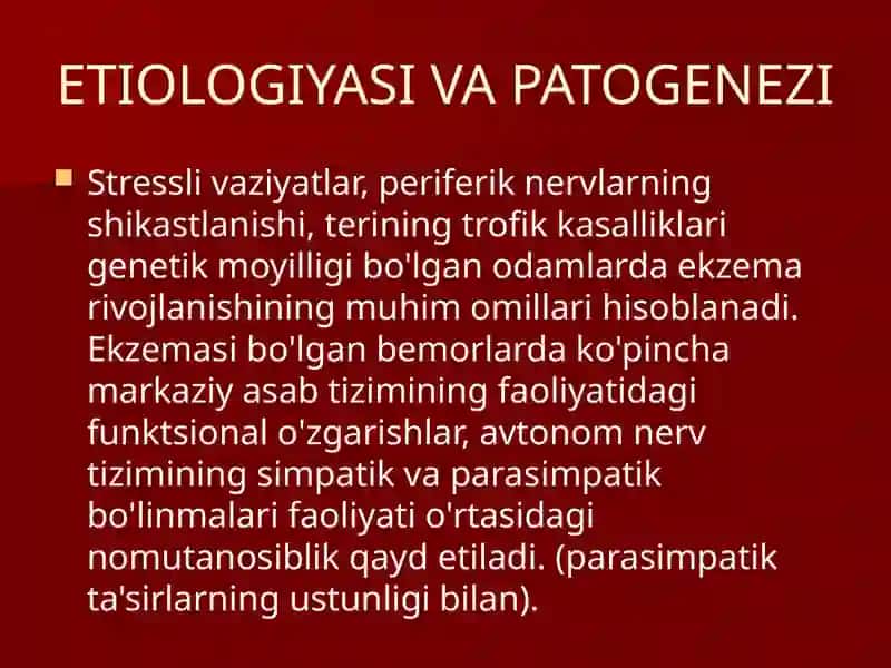 Ekzema va Neyrodermatit 4