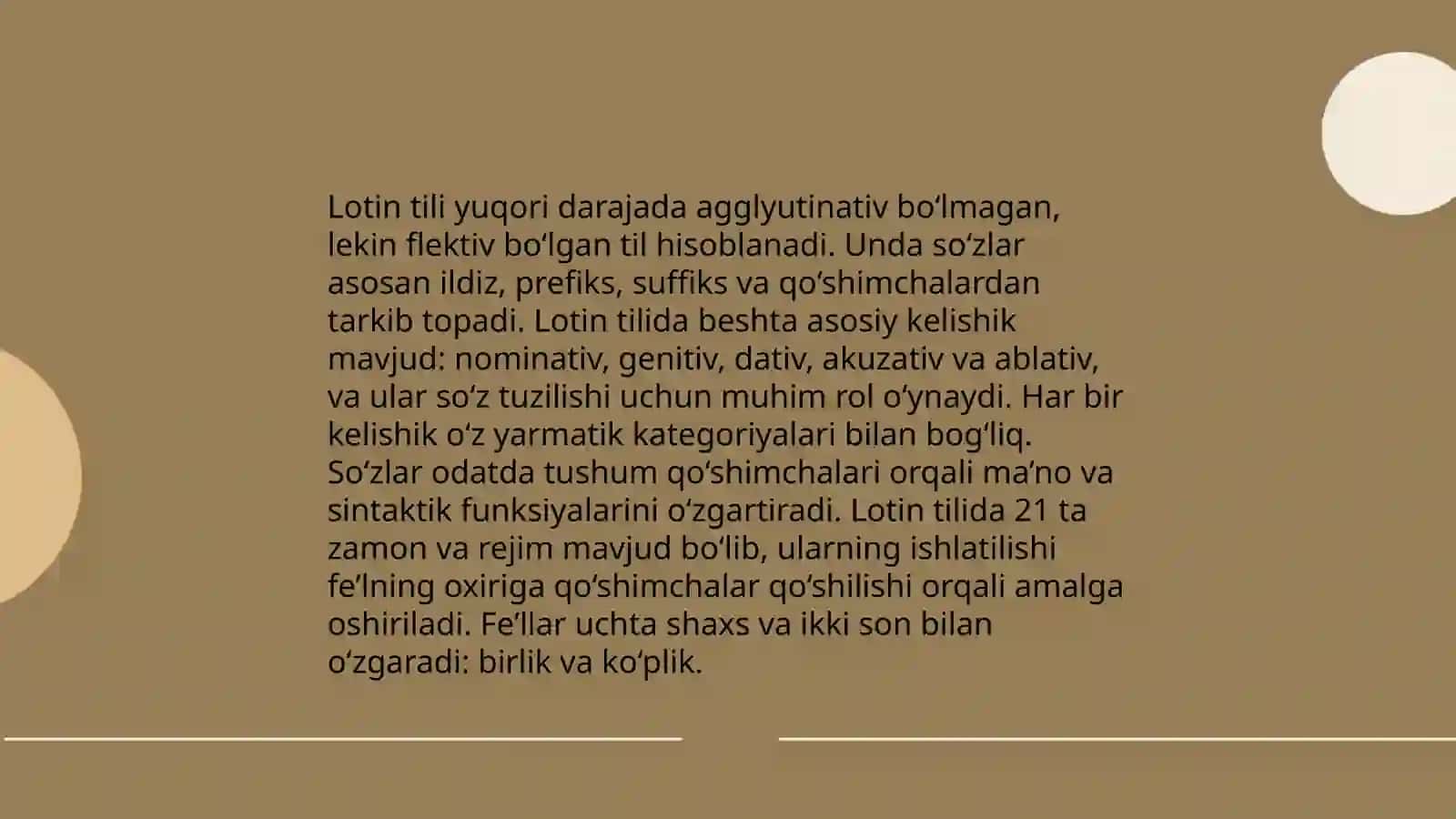 Respet strukturasi lotin tili 4