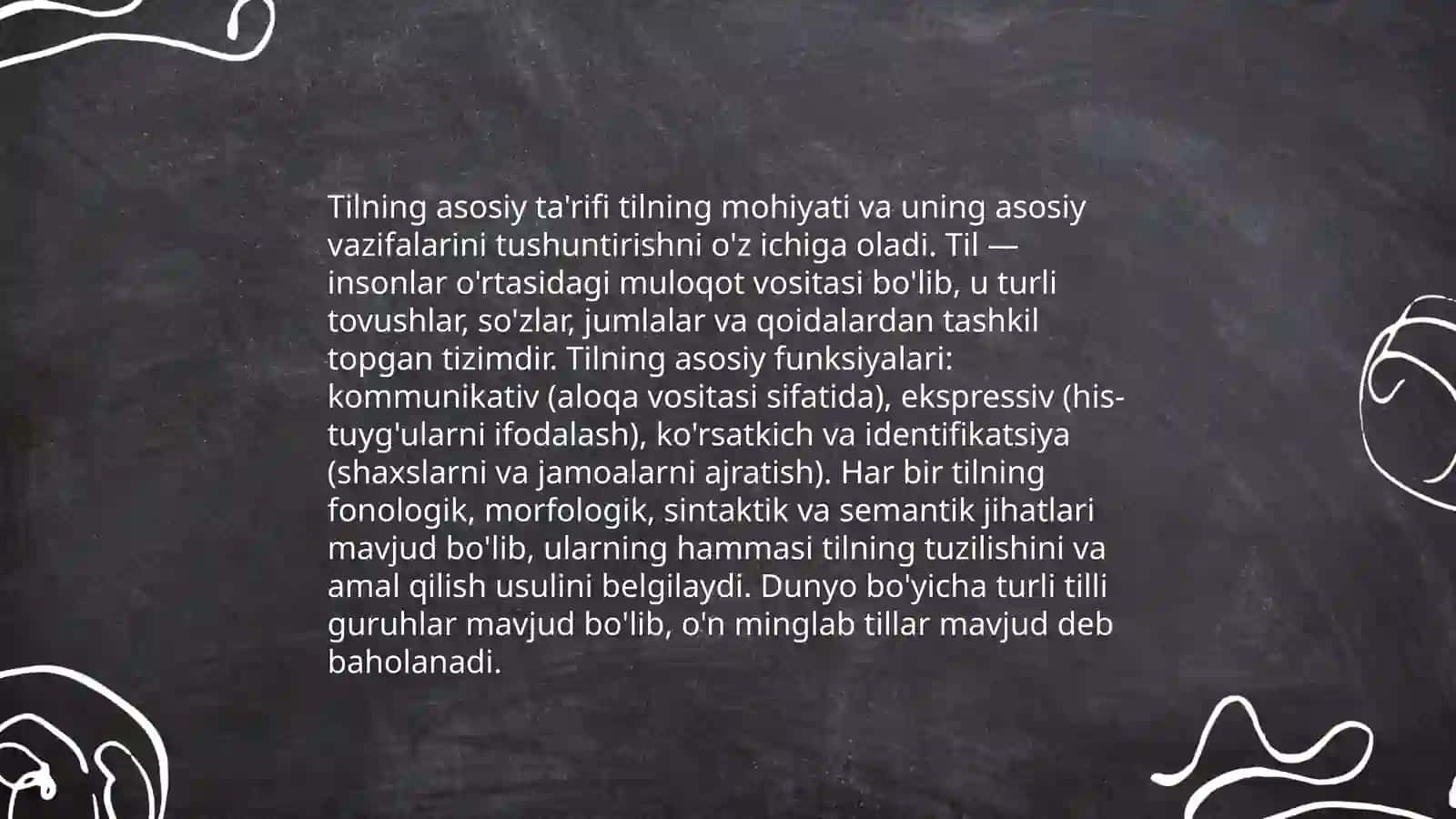 Tilning mohiyati, ta'rifi va vazifalari 4