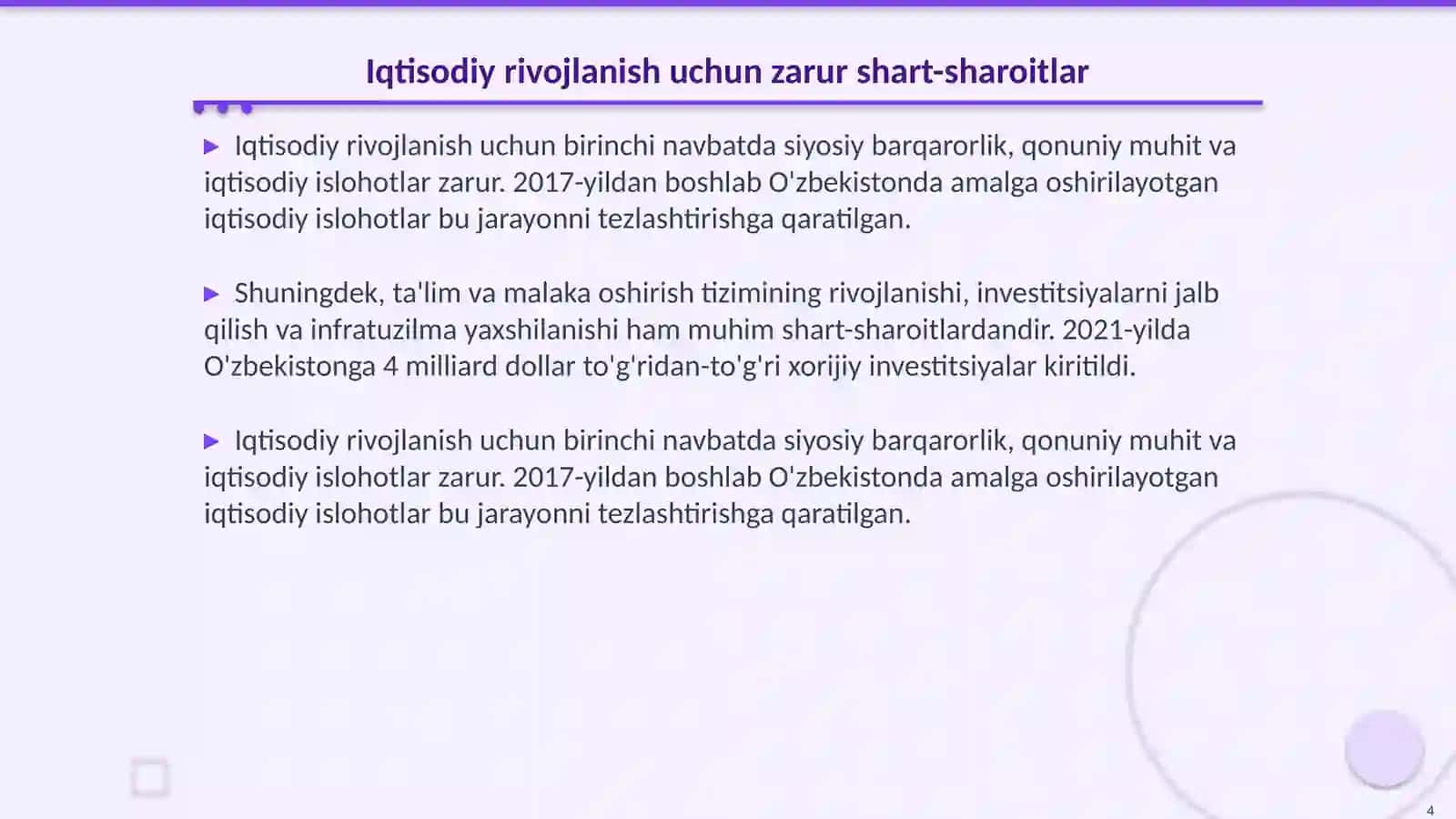 Iqtisodiy rivojlanishning dastlabki shart-sharoitlari va xususiyatlari 4