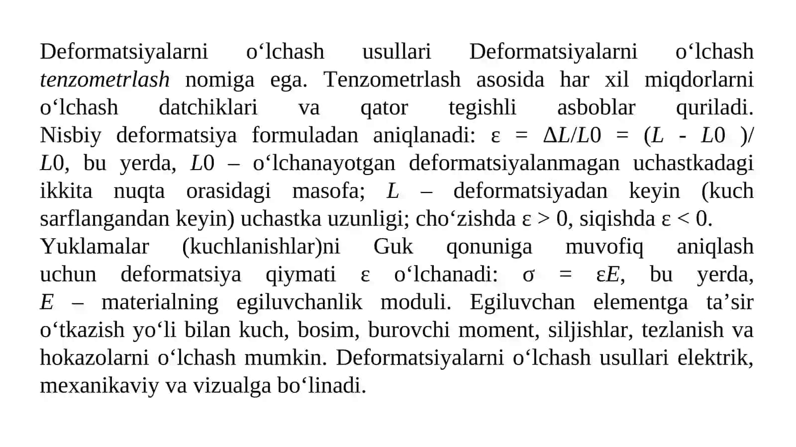 Eksperimental tadqiqotlarni metrologik ta’minoti 4
