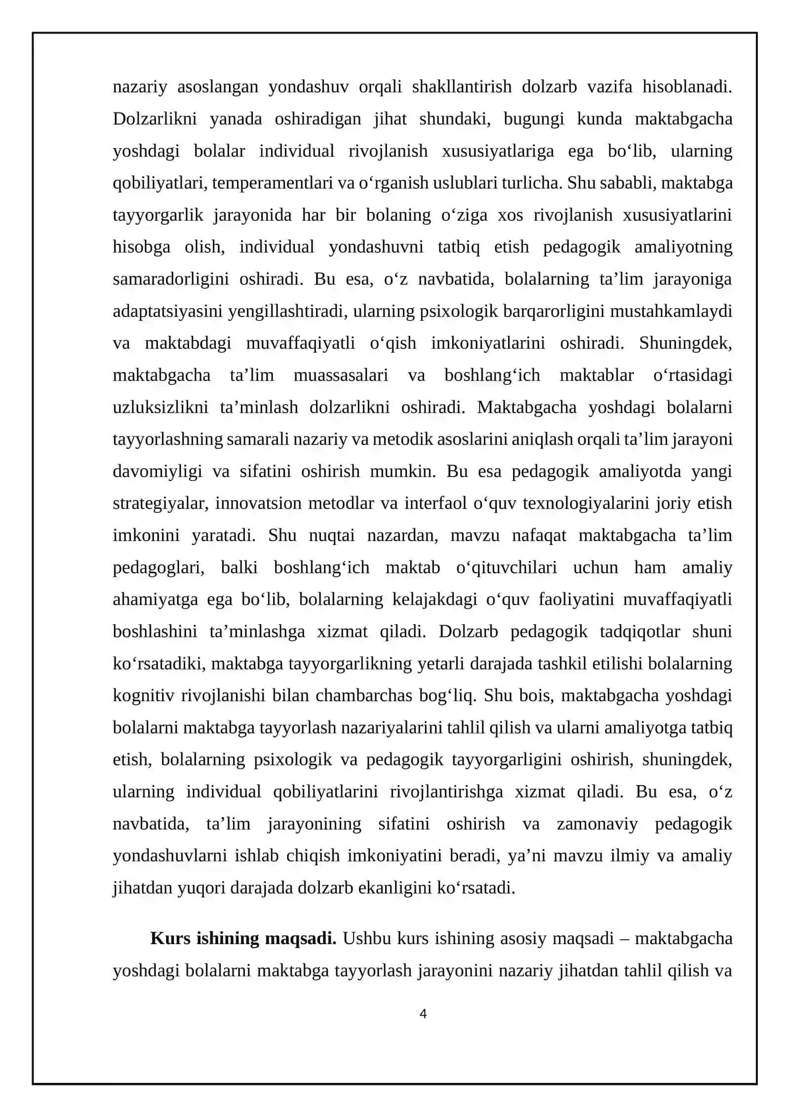 MAKTABGACHA YOSHDAGI BOLALARNI MAKTABGA TAYYORLASH NAZARIYALARI TAHLILI 4