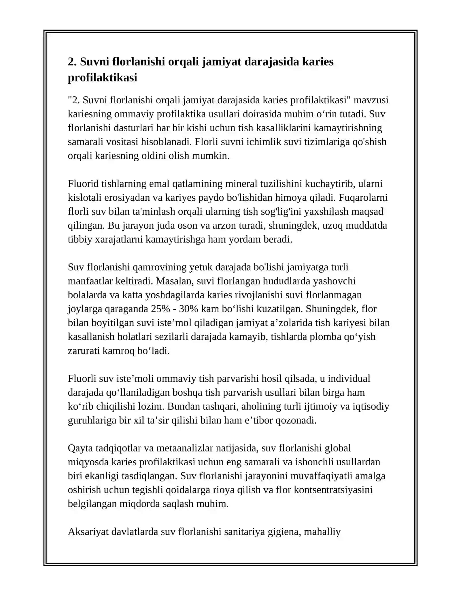 KARIES VA PARODONT KASALLIKLARINING OMMAVIY PROFILAKTIKA USULLARI 4