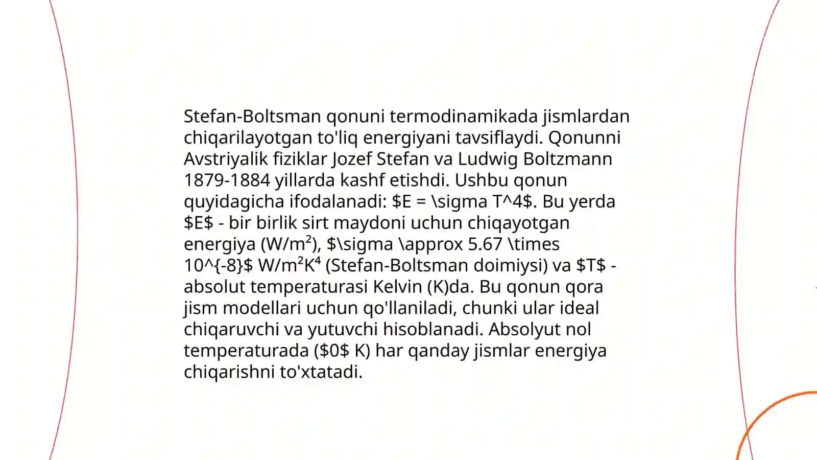Termodinamik emissiya 4