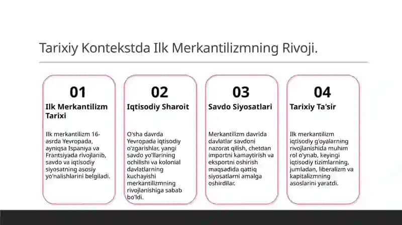 Ilk merkantilizm tushunchalari 4