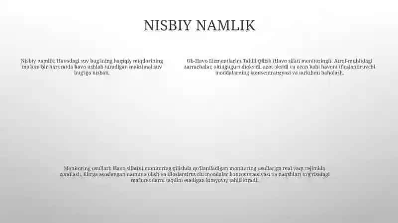 Ob-Havo Elementlarini Tahlil Qilish 4