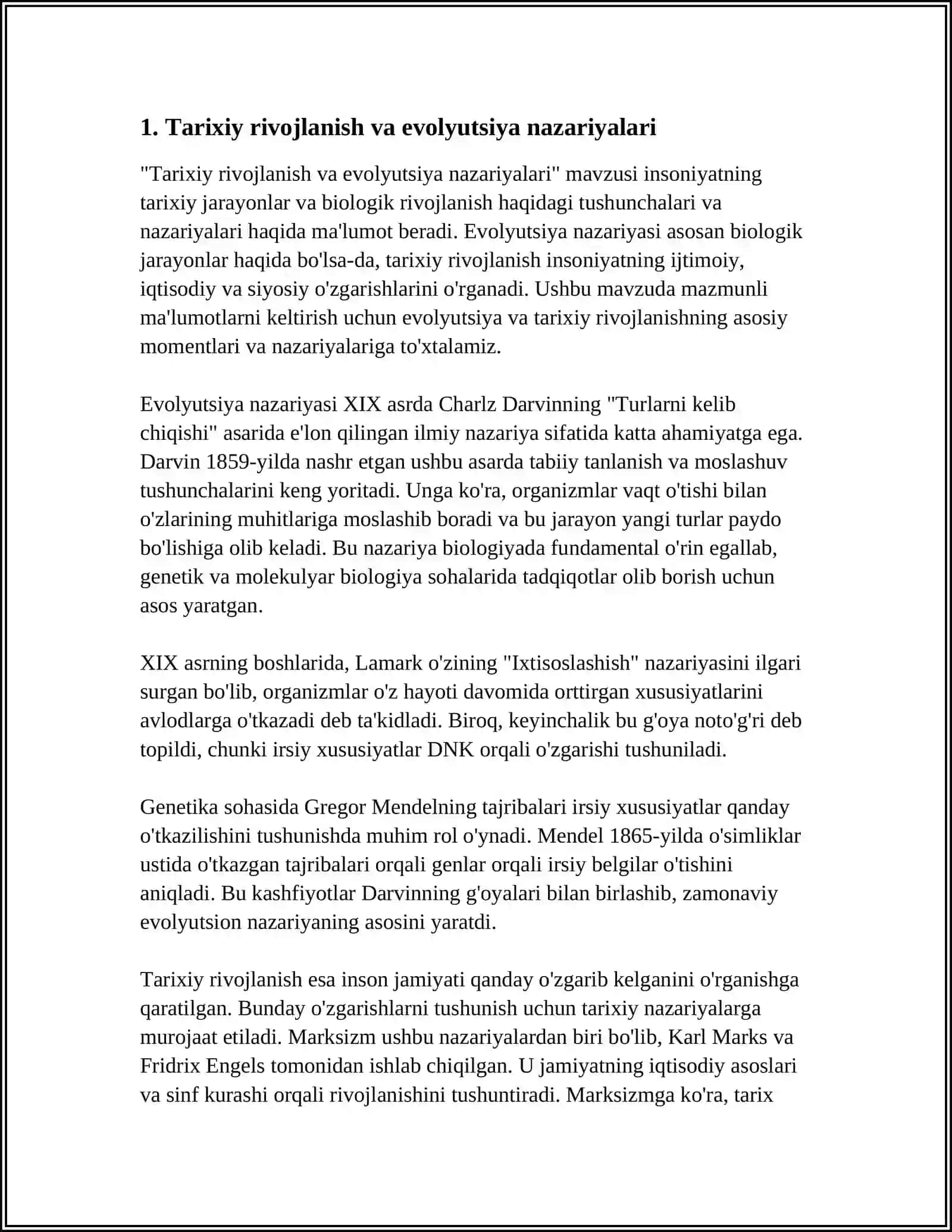 EVOLYUTSIYA NAZARIYASIDA TABIIY VA JINSIY TANLANISHNING O'RNI 4