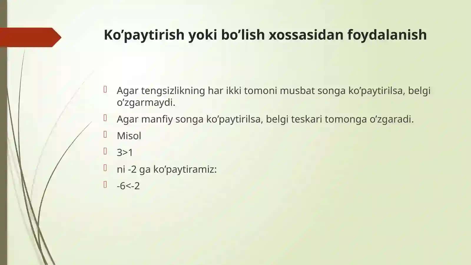 Sodda tengsizliklarni isbotlash 4