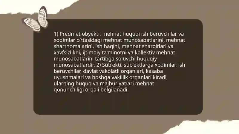 Mehnat huquqining tushunchasi va uslublari 4