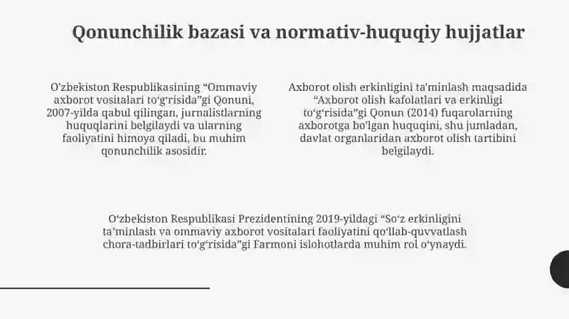 Axborot sohasidagi islohotlar 4