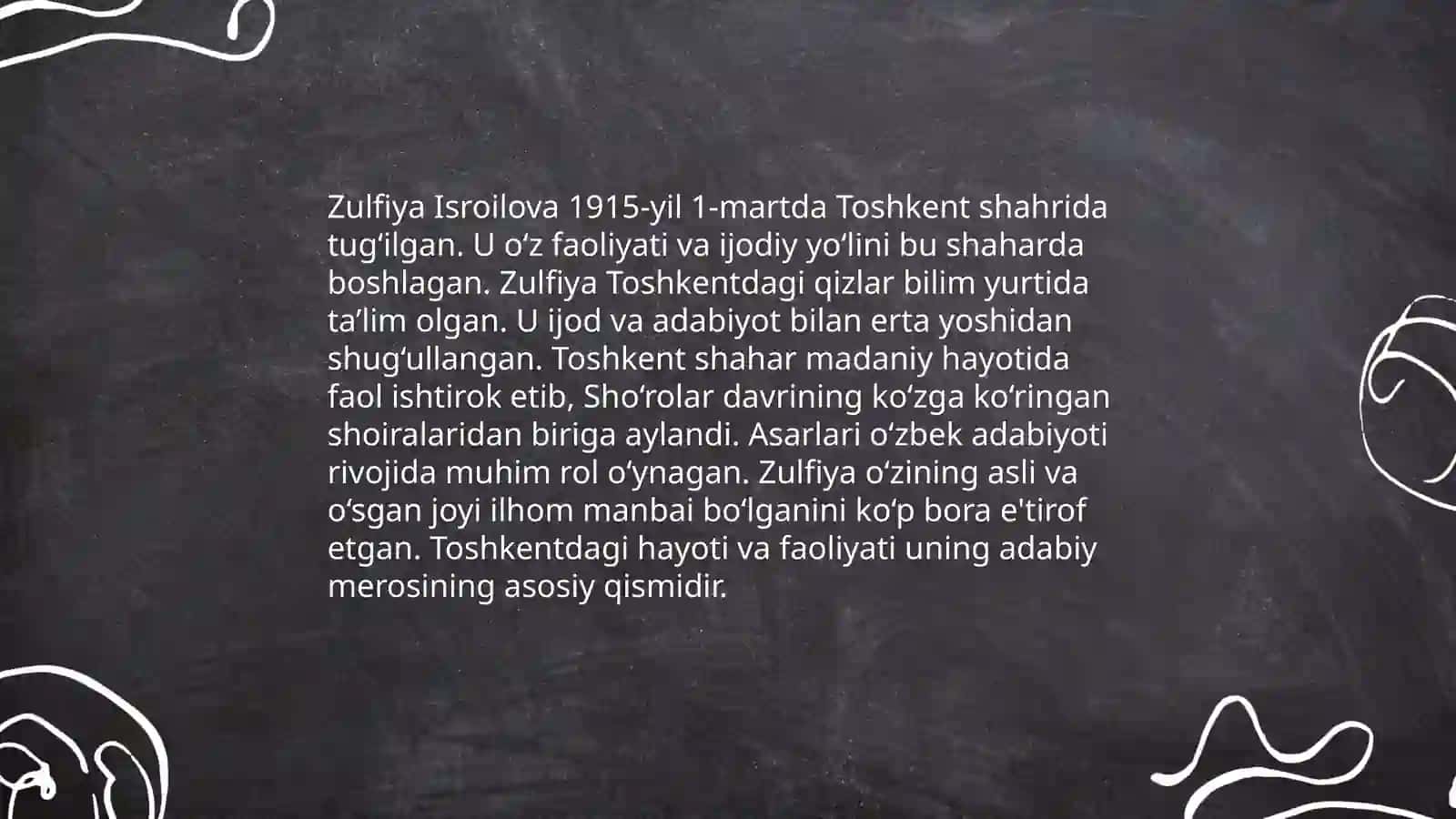 Zulfiya hayoti va ijodi 4