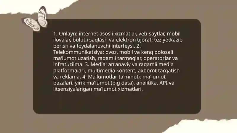 Jahon axborot xizmatlari bozori:asosiy tushunchalari 4