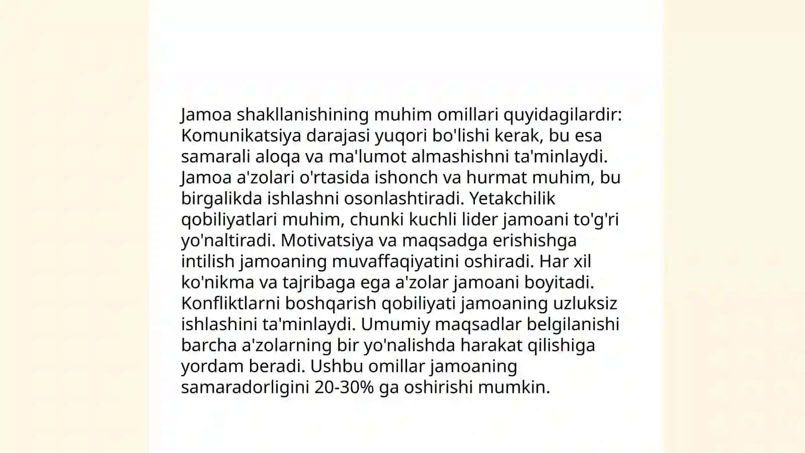 Bolalar jamoasining shakllanish darajalari va bosqichlari 4