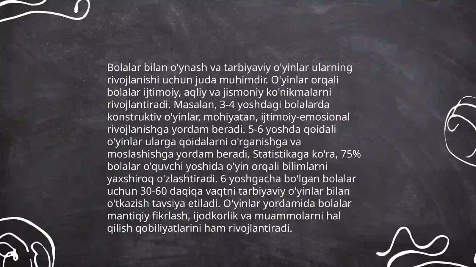 Ilk yoshdagi bolalarning ota onalari bilan ishlash 4