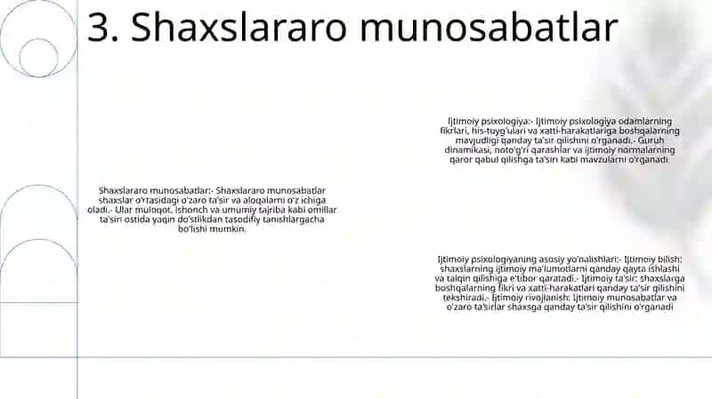 Sotsial Psixologiyaning Asosiy YoʻNalishlari 4