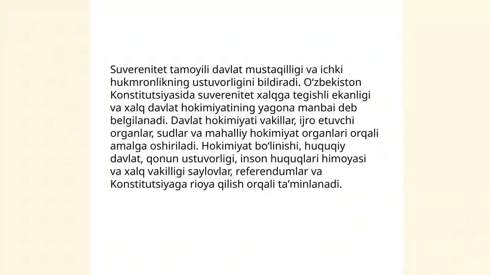 Yangi tahrirdagi Ôzbekiston Respublikasi Konstitutsiyasi 4