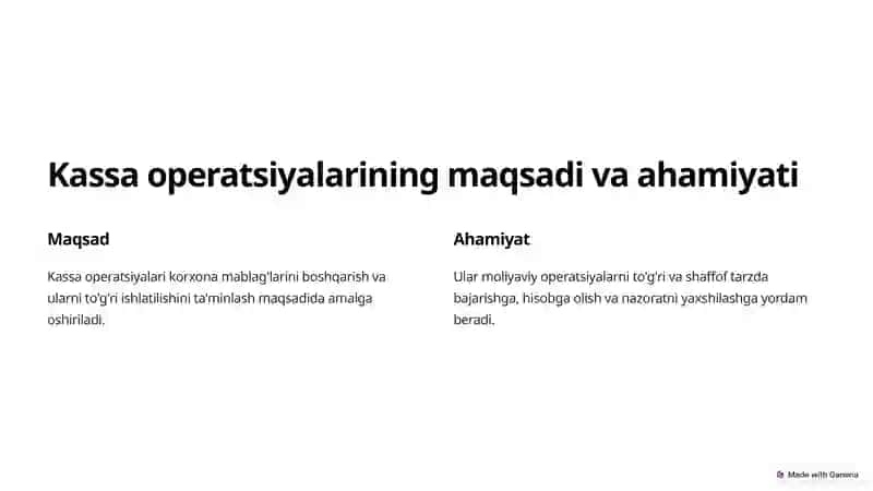 Chiqim kassa operatsiyalarini bajarish 4