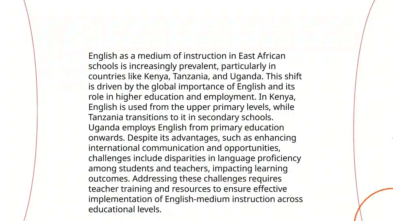 English in East Africa 4