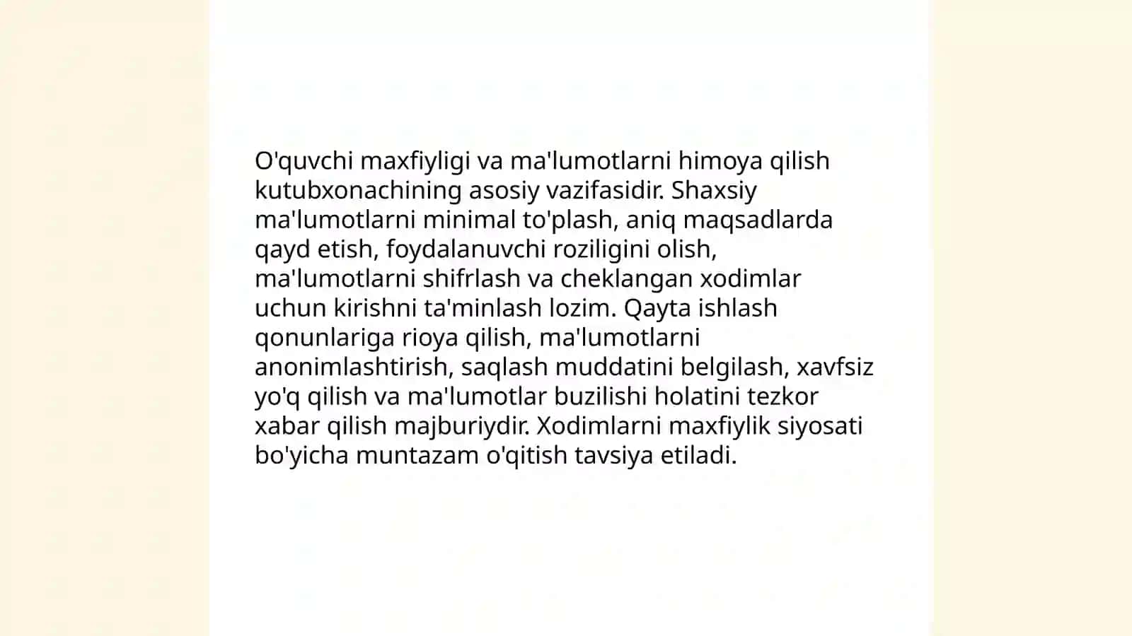 Kutubxonachining kasbiy etikasi va muloqot madaniyati 4