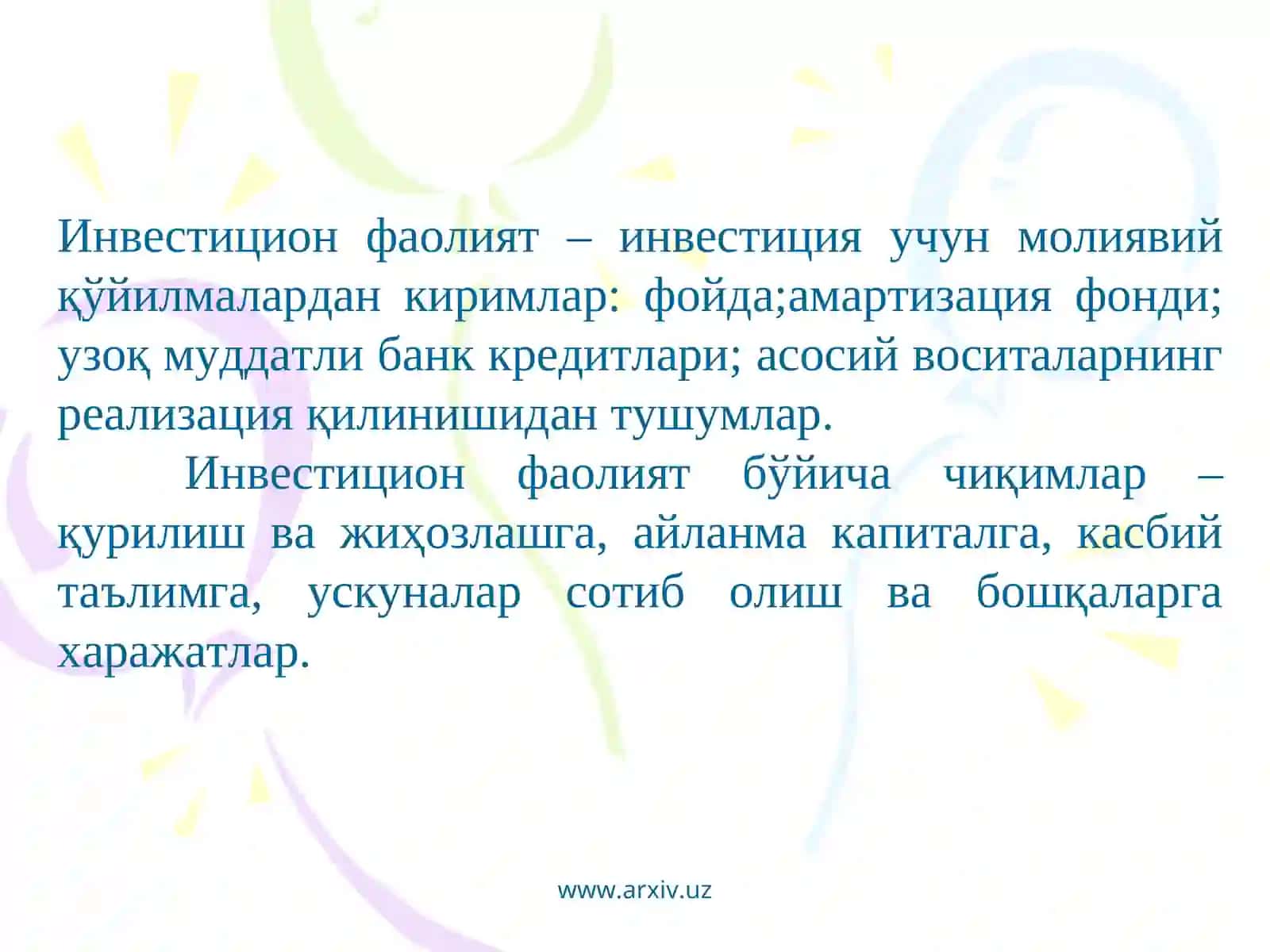 Корхоналарда пул оқимлари ҳаракатини бошқариш 4
