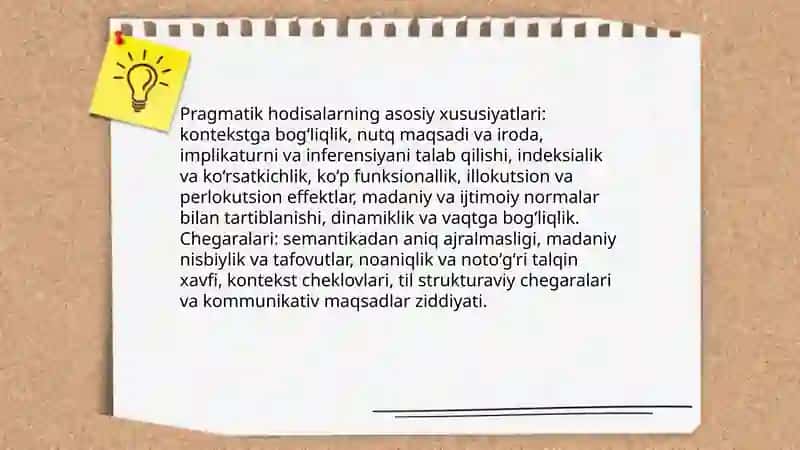Pragmatik hodisa tushunchasi va uning turlari 4