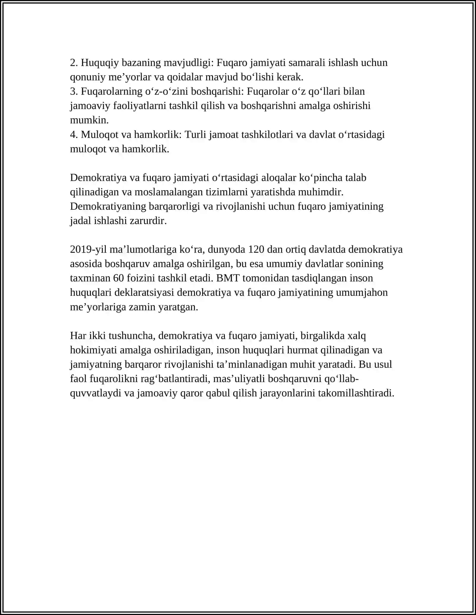 Demokratiya va fuqaro jamiyati tushunchalari 4
