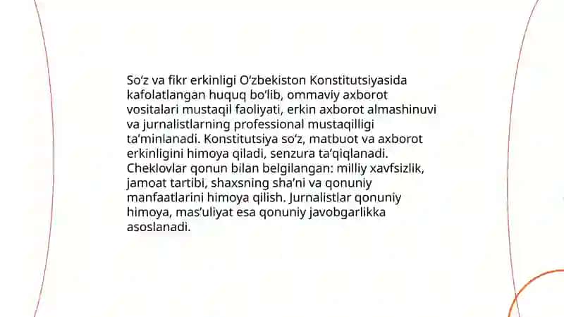 Ommaviy axborot vositalarining konistutsiyaviy asoslari 4