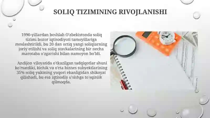 Soliqlarning elementlari va ularga tavsif 4