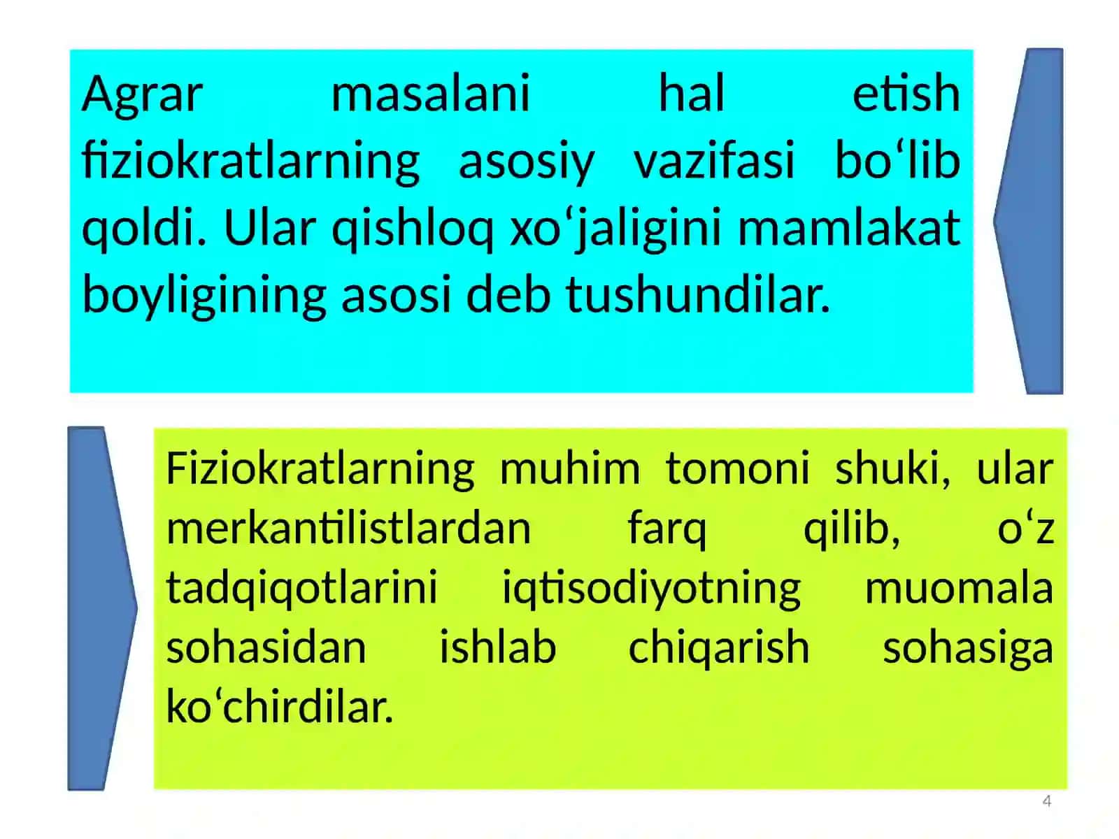 Fransiya fiziokratlari maktabining shakllanishi va rivojlanishi 4