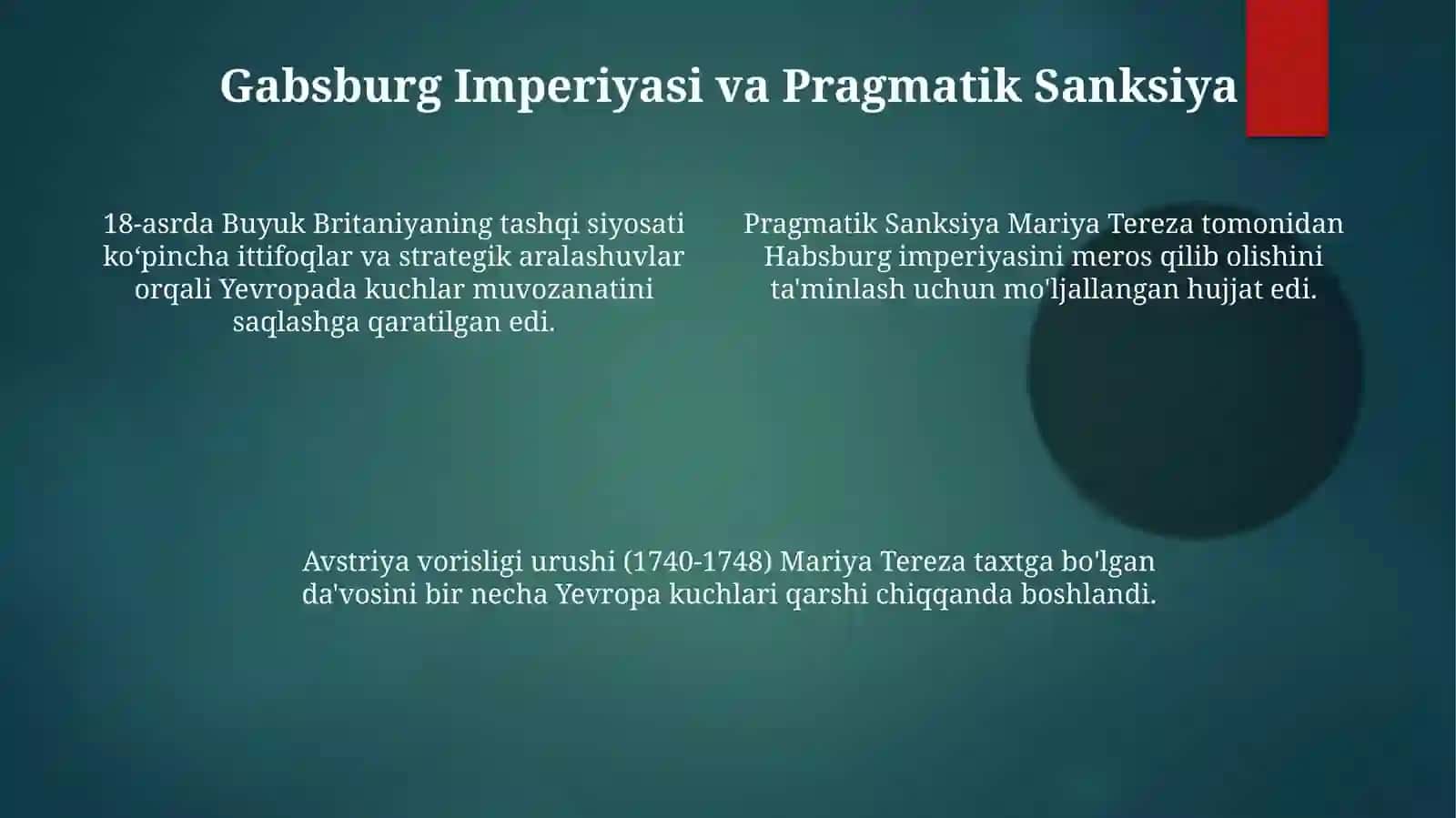 Avstriyavorisligiurushi(1740-1748)va18-asrdaAngliyaningtashqisiyosati 4