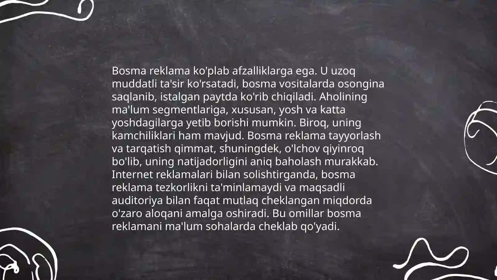 Reklama tasnifi. Reklama faoliyatining tuzilishi 4