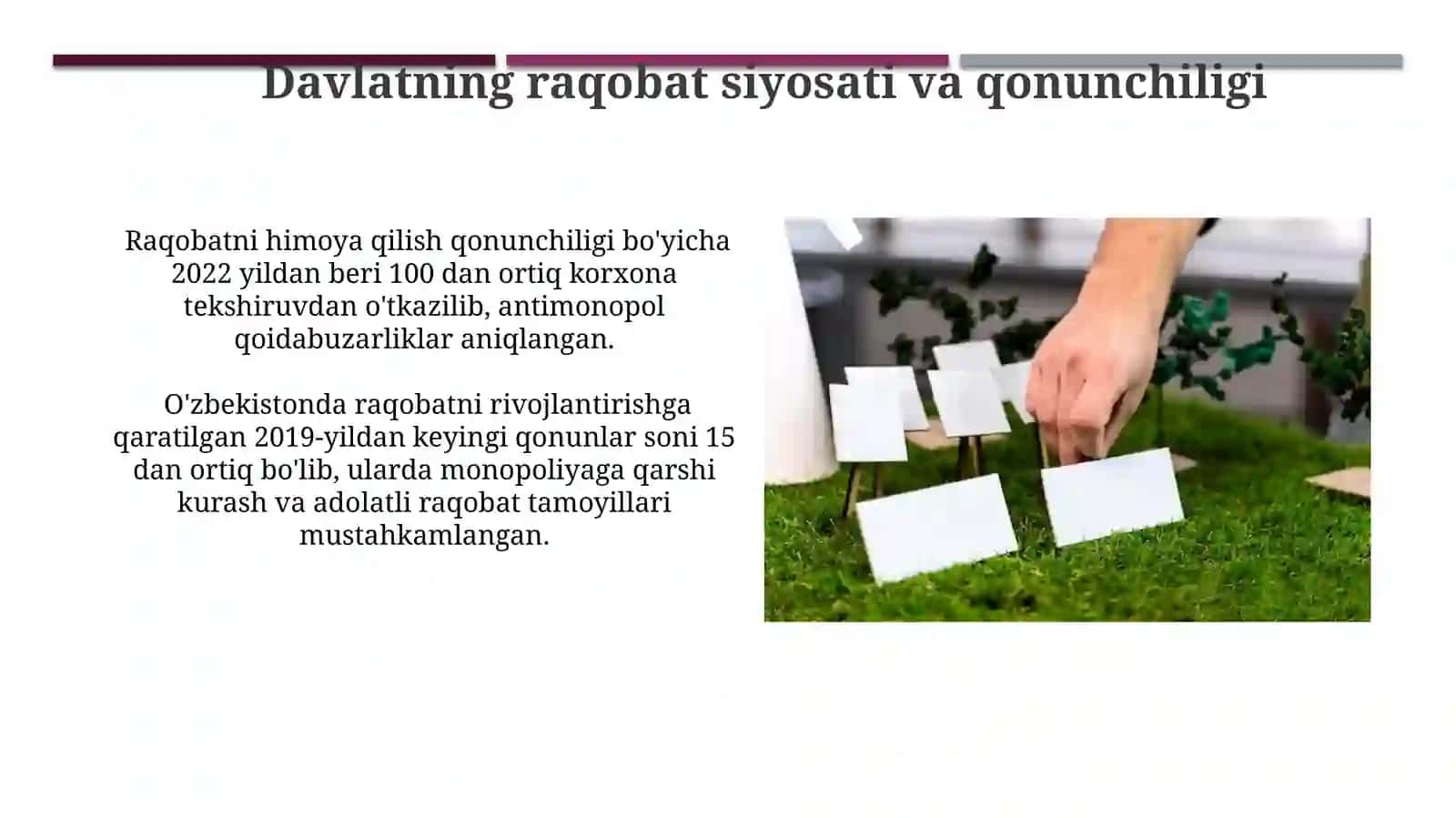 Uzbekistonda raqobatchilik va raqobatchilik muhitini shakillanishi 4