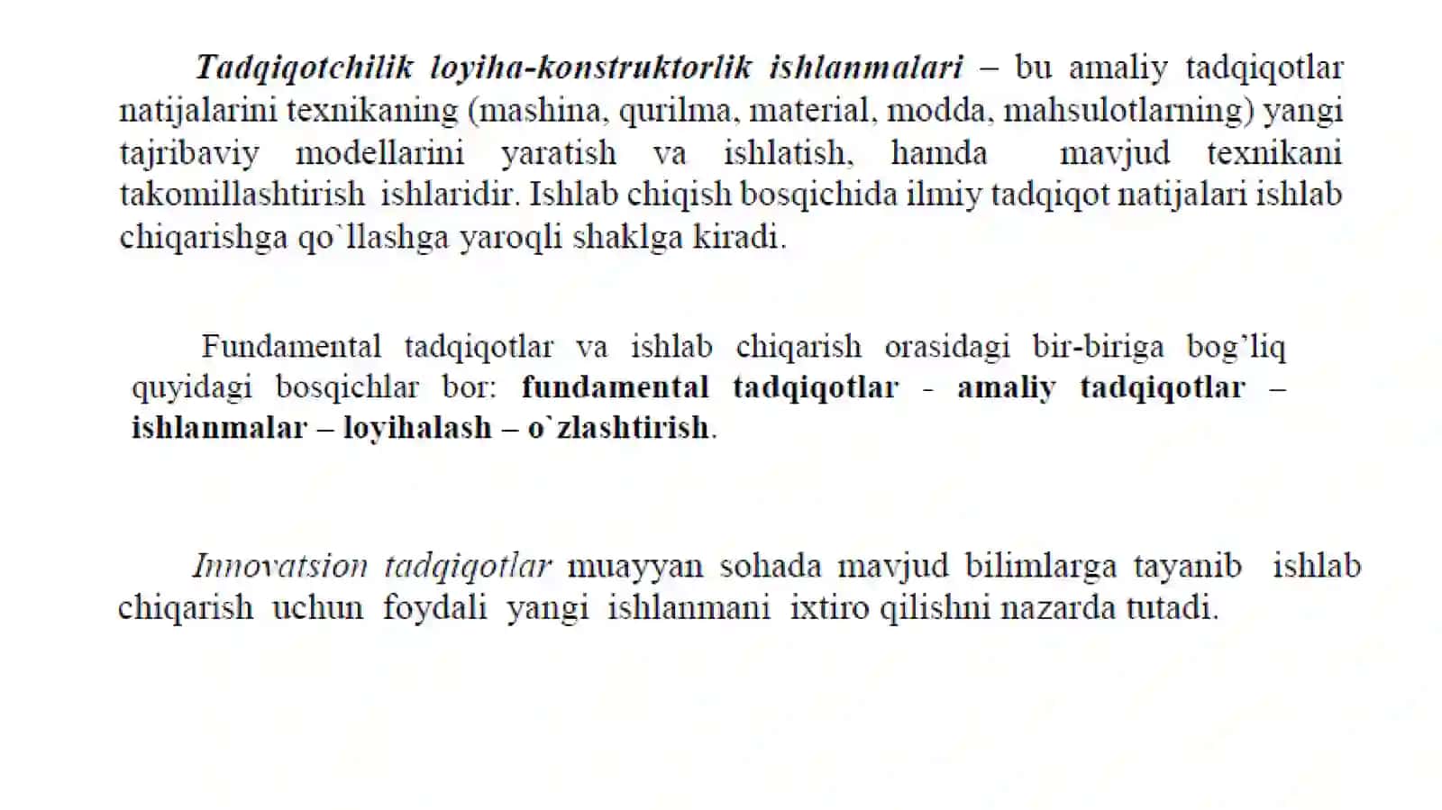 Ilmiy tadqiqot turlari. UDK (Universal Decimal Classification) 4