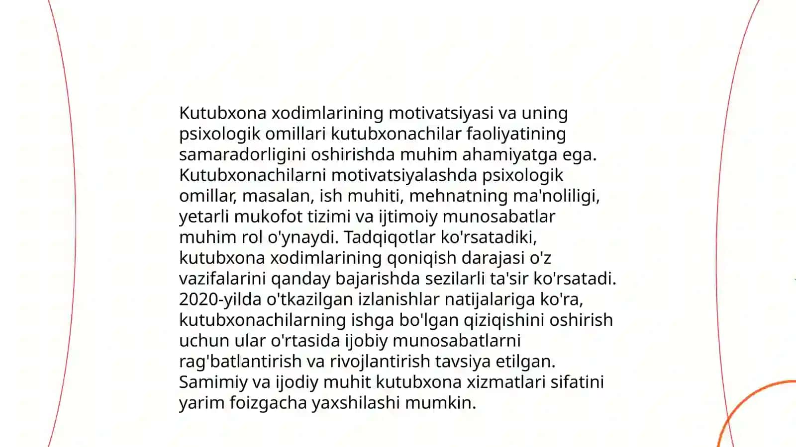 Kutubxonachining mehnat faoliyati psixologiyasi. Shaxsning hissiy irodaviy sohasi 4
