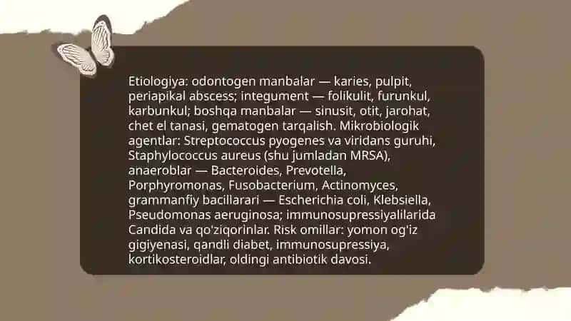 Yuz jag' soxasi yallig'lanish kasalliklari 4