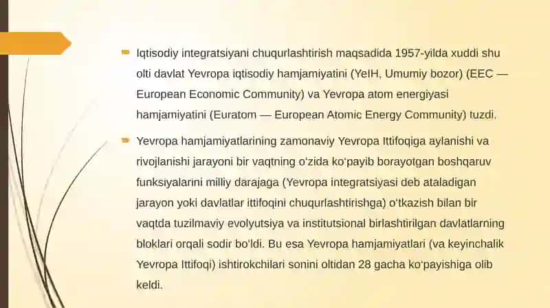 Yevropa ittifoqi integratsiya tarixi 4