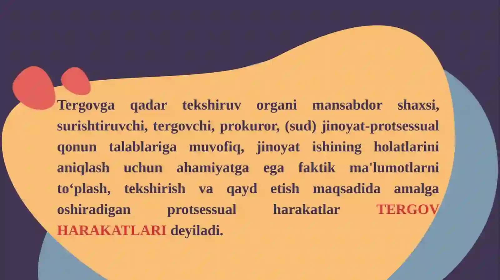 TERGOV HARAKATLARI TUSHUNCHASI, TIZIMI VA TASNIFLANISHI 4