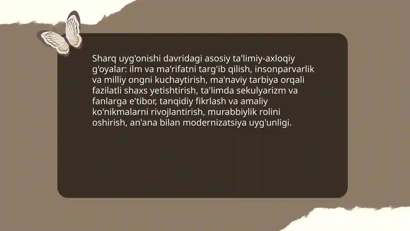 SHARQ UYG'ONISH DAVRIDA PEDAGOGIK FIKRLARNING RIVOJLANISHI 4
