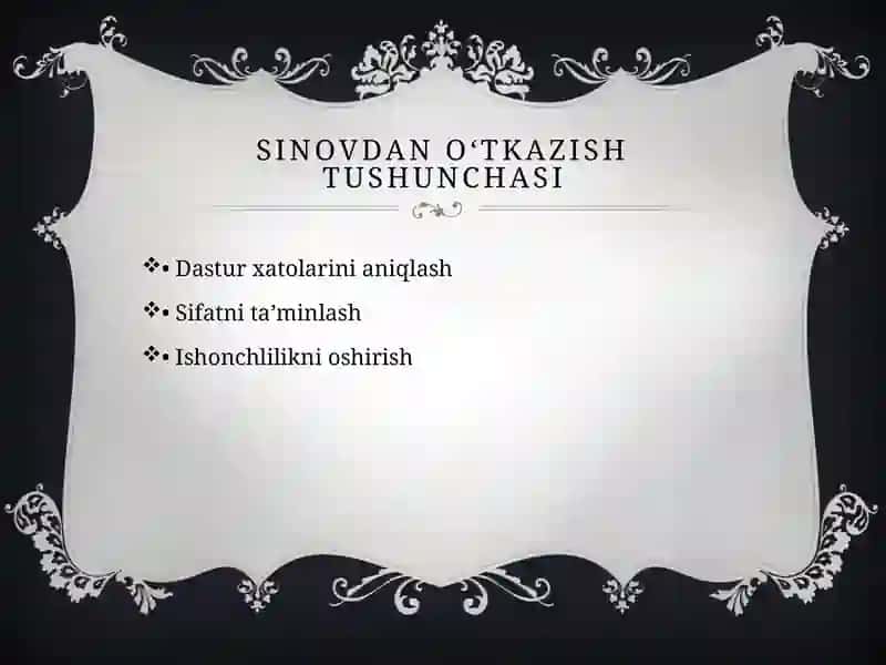Qora quti va oq quti strategiyasi sinovlari 4