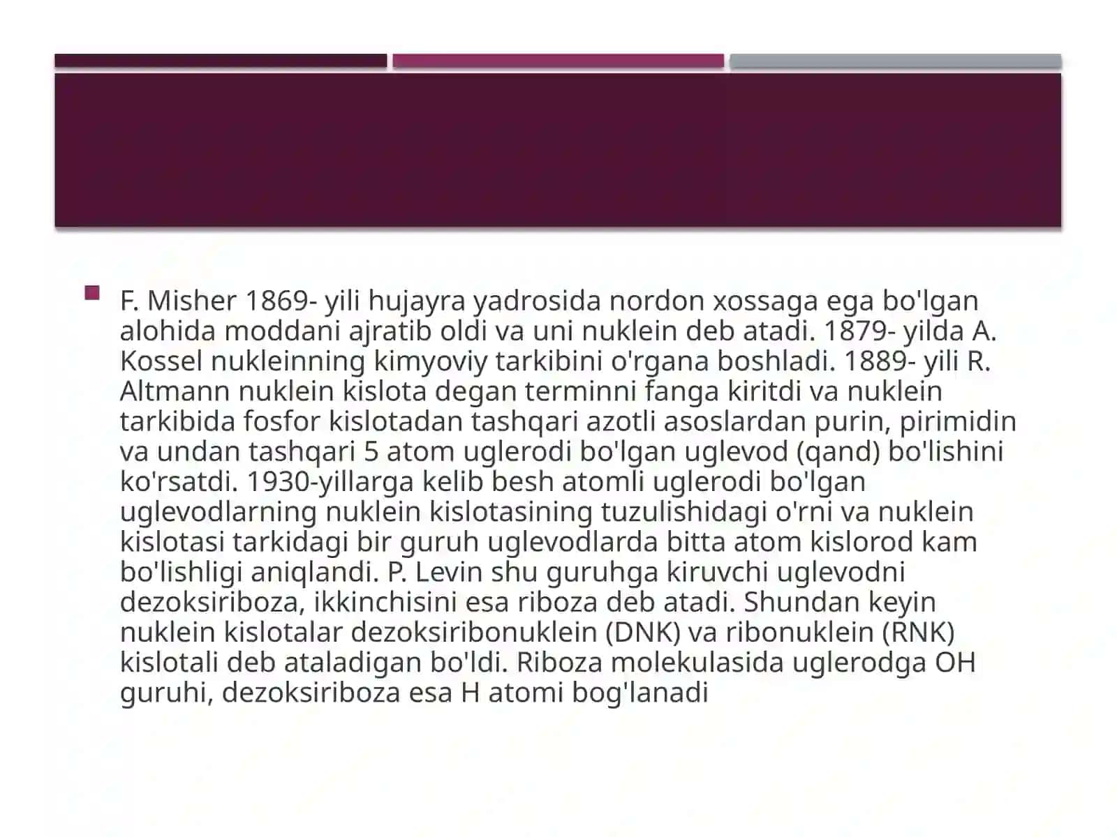 Genlat ekspressiyasi, DNK strukturasi, transkripsiya 4